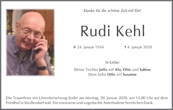 Anzeige von Rudi Kehl von MGO