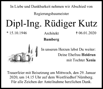 Anzeige von Rüdiger Kutz von MGO