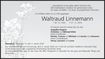 Anzeige von Waltraud Linnemann von MGO