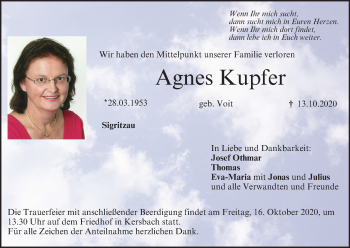 Anzeige von Agnes Kupfer von MGO