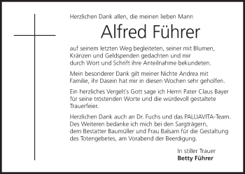 Anzeige von Alfred Führer von MGO