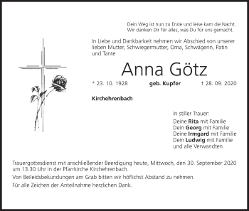Anzeige von Anna Götz von MGO