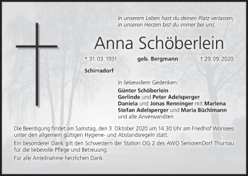 Anzeige von Anna Schöberlein von MGO