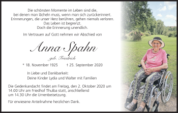 Anzeige von Anna Spahn von MGO