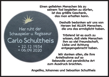 Anzeige von Carlo Schultheis von MGO