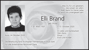 Anzeige von Elli Brand von MGO