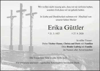 Anzeige von Erika Güttler von MGO