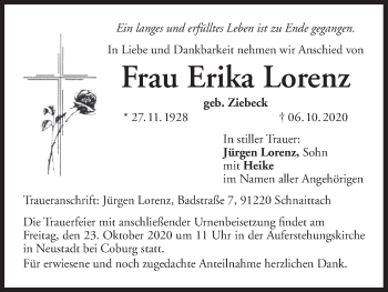 Anzeige von Erika Lorenz von MGO