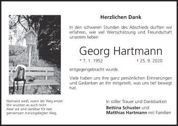 Anzeige von Georg Hartmann von MGO