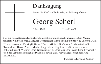 Anzeige von Georg Scherl von MGO