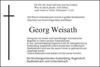 Anzeige von Georg Weisath von MGO