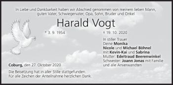Anzeige von Harald Vogt von MGO