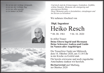 Anzeige von Heiko Resch von MGO