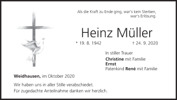 Anzeige von Heinz Müller von MGO