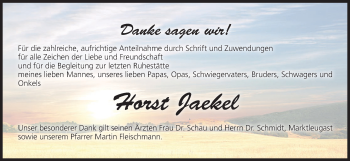 Anzeige von Horst Jaekel von MGO