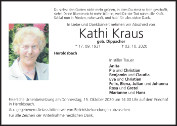 Anzeige von Kathi Kraus von MGO