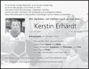 Anzeige von Kerstin Erhardt von MGO