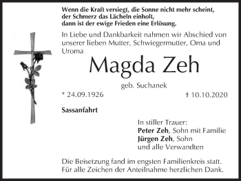 Anzeige von Magda Zeh von MGO