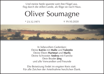 Anzeige von Oliver Soumagne von MGO