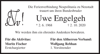 Anzeige von Uwe Engelgeh von MGO