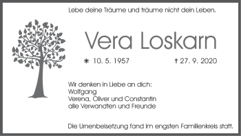 Anzeige von Vera Loskarn von MGO