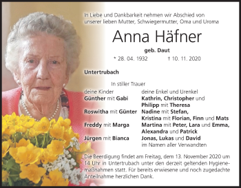 Anzeige von Anna Häfner von MGO