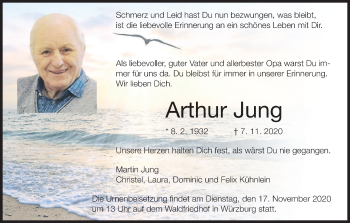 Anzeige von Arthur Jung von MGO
