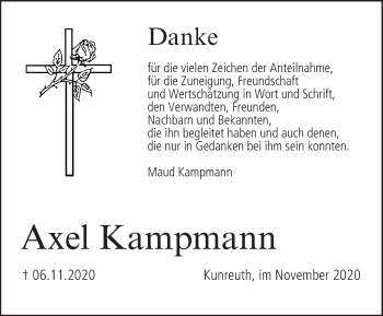Anzeige von Axel Kampmann von MGO