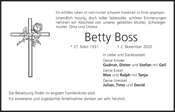 Anzeige von Betty Boss von MGO