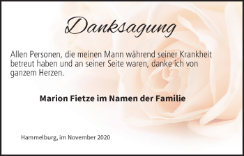 Anzeige von Danksagung  von MGO