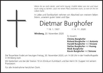 Anzeige von Dietmar Burghofer von MGO