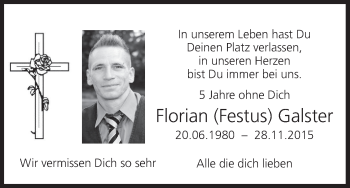 Anzeige von Florian Galster von MGO