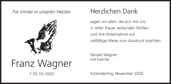 Anzeige von Franz Wagner von MGO