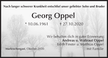 Anzeige von Georg Oppel von MGO