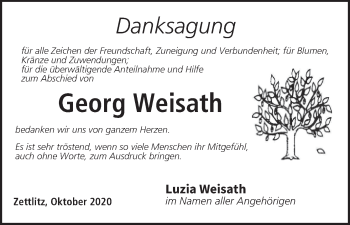 Anzeige von Georg Weisath von MGO