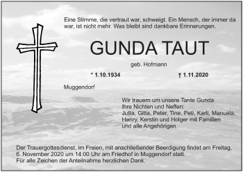 Anzeige von Gunda Taut von MGO