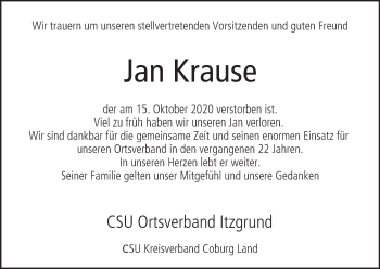 Anzeige von Jan Krause von MGO