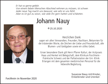 Anzeige von Johann Nauy von MGO