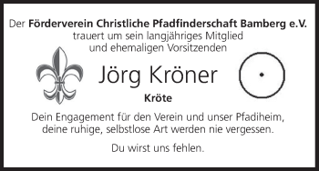 Anzeige von Jörg Kröner von MGO