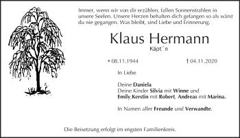 Anzeige von Klaus Hermann von MGO