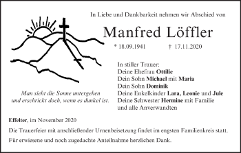 Anzeige von Manfred Löffler von MGO