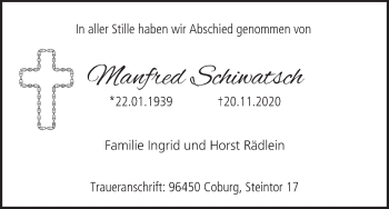 Anzeige von Manfred Schiwatsch von MGO