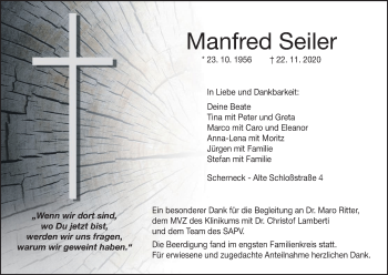 Anzeige von Manfred Seiler von MGO