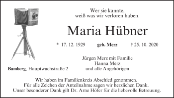 Anzeige von Maria Hübner von MGO