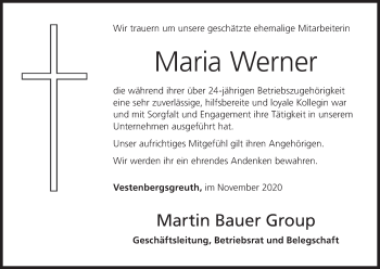 Anzeige von Maria Werner von MGO