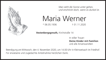 Anzeige von Maria Werner von MGO