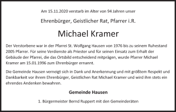 Anzeige von Michael Kramer von MGO