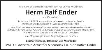 Anzeige von Ralf Ender von MGO