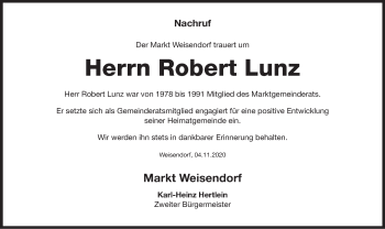 Anzeige von Robert Lunz von MGO