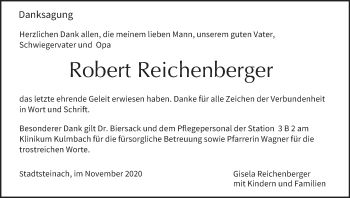 Anzeige von Robert Reichenberger von MGO